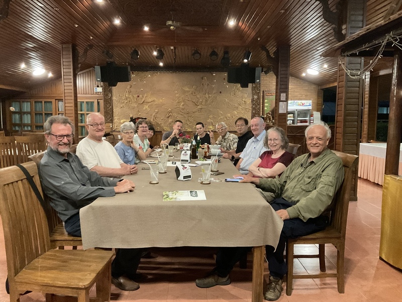 F28.jpg :: Our March 2024 group enjoying their evening meal. 