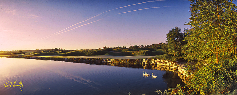 B100a--1413  (2.50  AR).jpg :: Fourteenth hole; River Course; Blackwolf Run; Kohler; Wisconsin