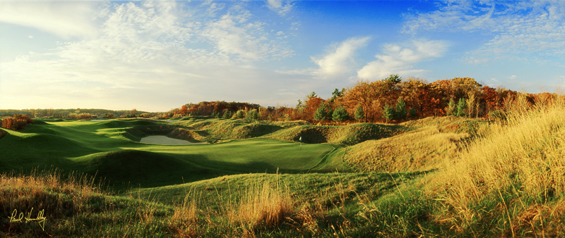 B100a--1501  (2.35  AR).jpg :: Fifteenth hole; River Course; Blackwolf Run; Kohler; Wisconsin