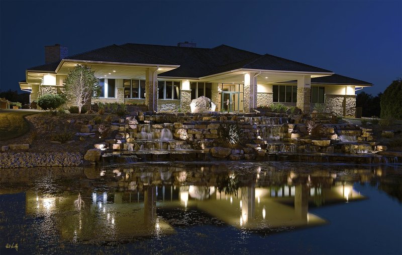B104--0063  V1  1500px  SS.jpg :: The clubhouse at dusk; The Legend at Bristlecone Pines.  June, 2010.  PM shoot