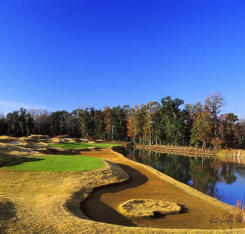 B113a--0601  (1.05  AR).jpg :: The sixth hole at Barefoot Landing GC; The Pete Dye Course; North Myrtle Beach, SC