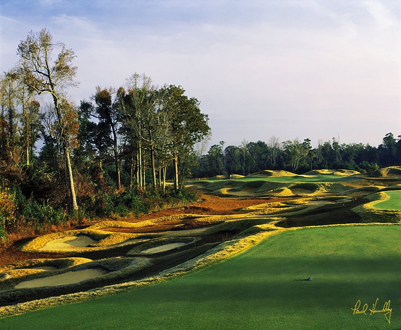 B113a--1501  (1.20  AR) .jpg :: The fifteenth hole at Barefoot Landing GC; The Pete Dye Course; North Myrtle Beach, SC