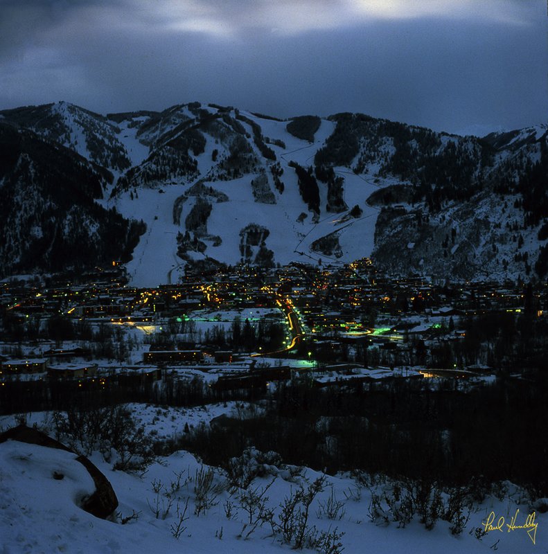 CO--Aspen 001  800px.jpg :: Aspen, Colorado after sunset