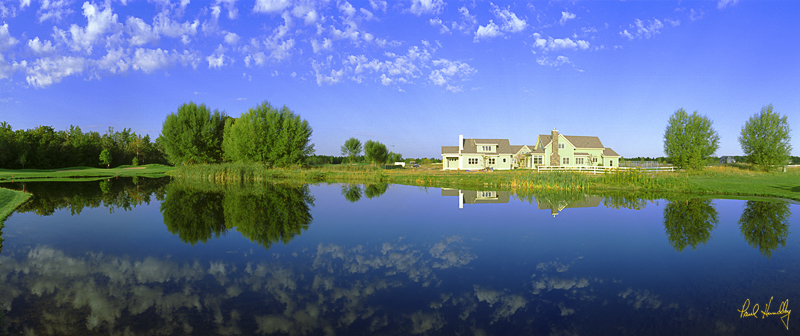 H102--0212  800px.jpg :: Housing development along the second and third holes; Horseshoe Bay GC; Egg Harbor, Wisconsin