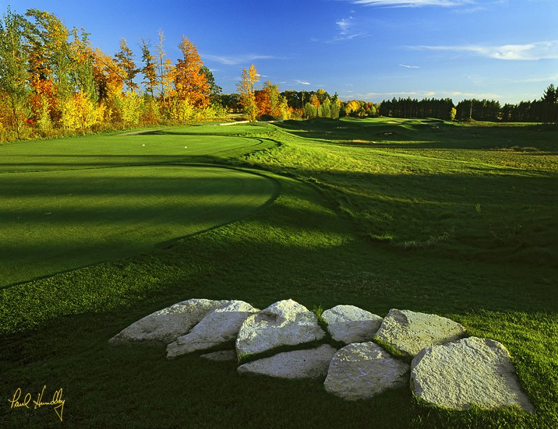 H102--0509  800px.jpg :: Horseshoe Bay GC, fifth hole; Egg Harbor, Wisconsin