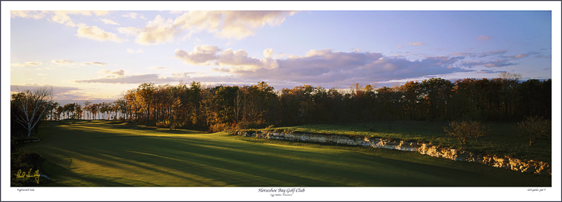 H102--1815(T)  800px.jpg :: Horseshoe Bay GC, eighteenth hole; Egg Harbor, Wisconsin