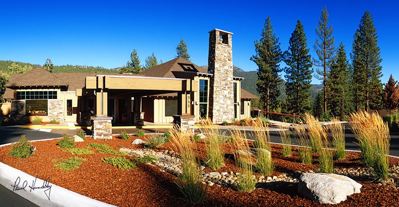 I102a--0006  (1.90  AR).jpg :: Main entrance to the clubhouse at The Championship Course; Incline Village, Nevada