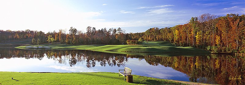 K103--1404  FPO proof  AR345.jpg :: Kinloch GC, fourteenth hole.  (Richmond, VA)