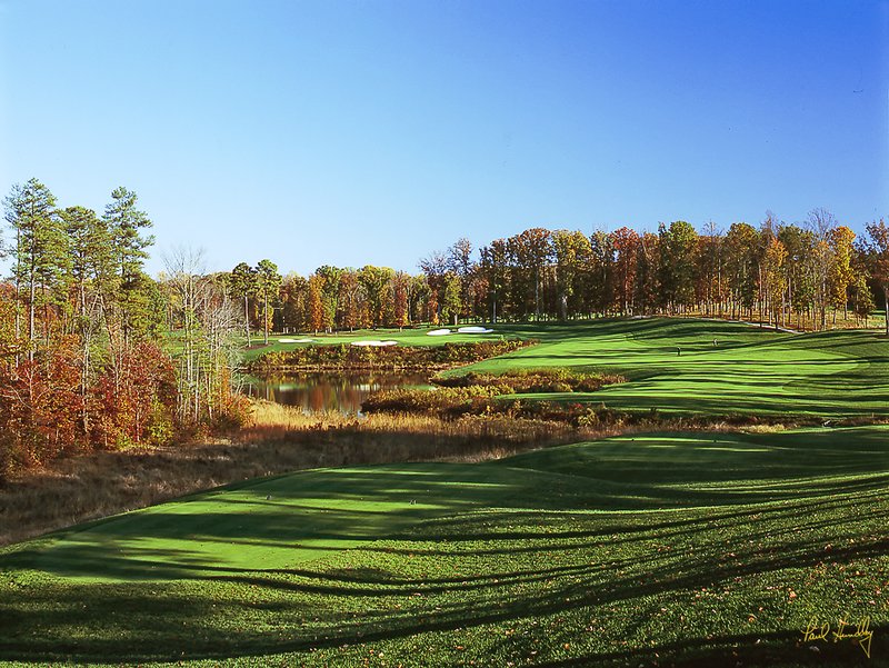 K103--1602  FPO proof  AR750.jpg :: Kinloch GC, sixteenth hole.  (Richmond, VA)