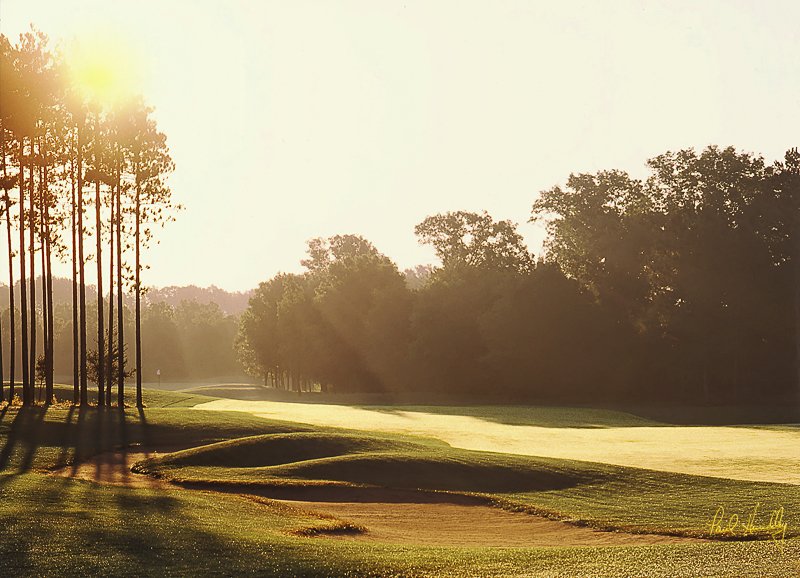 L100a--1409  (1.40  AR)1.jpg :: Fourteenth hole; Lakes course; Lake Arrowhead GC, Nekoosa, Wisconsin