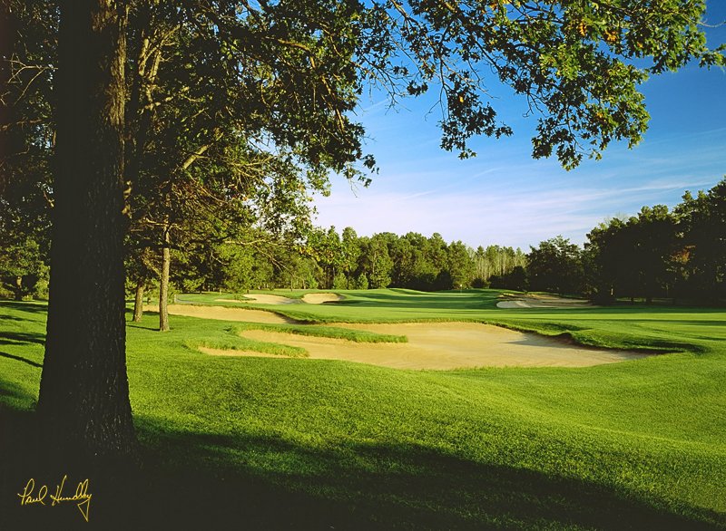 L100b--0201  (1.35  AR).jpg :: Second hole on the Pines course; Lake Arrowhead GC, Nekoosa, Wisconsin
