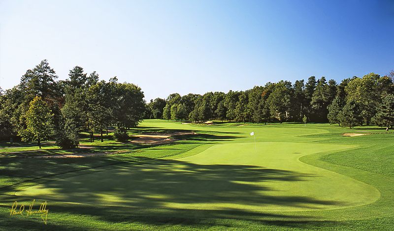 L100b--0202  (1.70  AR).jpg :: Second hole from behind the green; Pines course; Lake Arrowhead GC, Nekoosa, Wisconsin