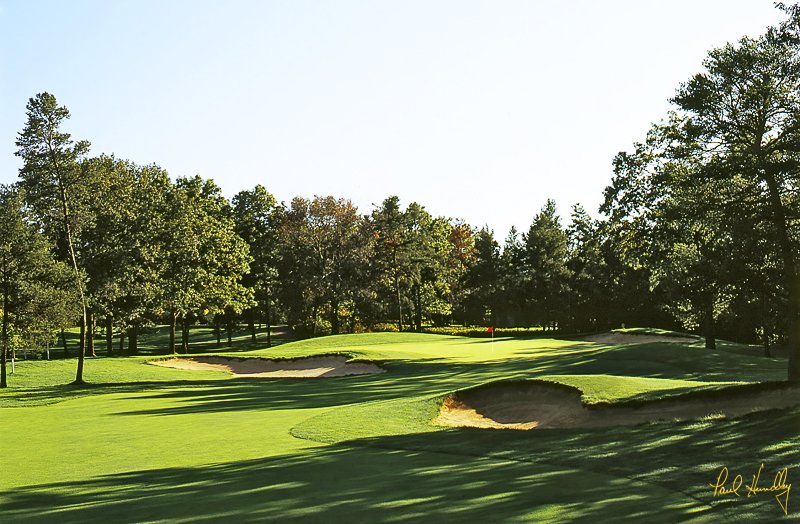 L100b--1003  (1.55  AR).jpg :: Tenth hole on the Pines course; Lake Arrowhead GC, Nekoosa, Wisconsin