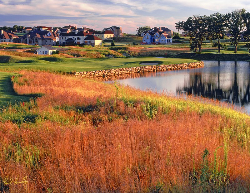 L107-1715  (1.30 AR).jpg :: Seventeenth hole; The Legend at Bergamont; Oregon, Wisconsin