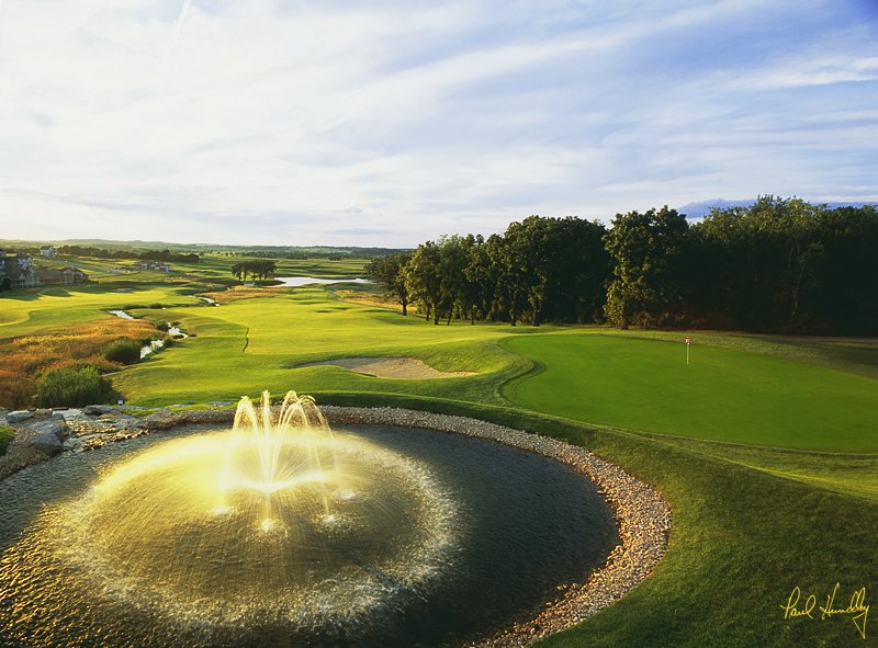 L107-1801  (1.35 AR).jpg :: Eighteenth hole; The Legend at Bergamont; Oregon, Wisconsin