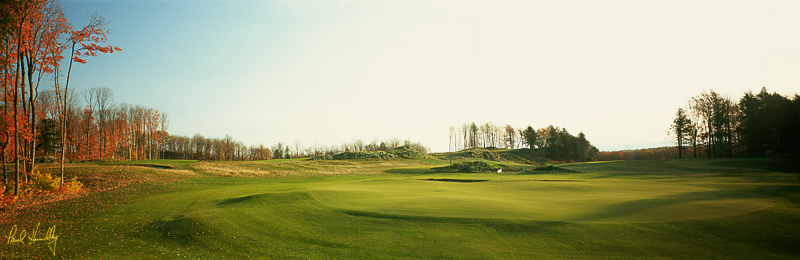 M112a--1701  800px.jpg :: Greywalls course at Marquette Golf Club; seventeenth hole; Marquette, Michigan