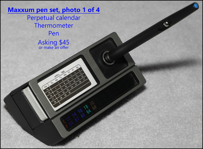 Maxxum desk set with pen calendar thermometer  1.jpg