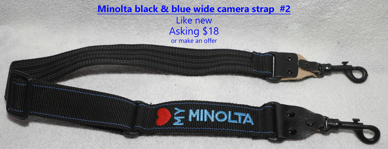 Minolta black  blue wide camera strap  2.jpg
