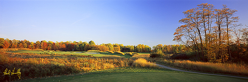 R105--0201  (3.05  AR)1.jpg :: Second hole from the tee at The Ravines; Saugatuck, Michigan