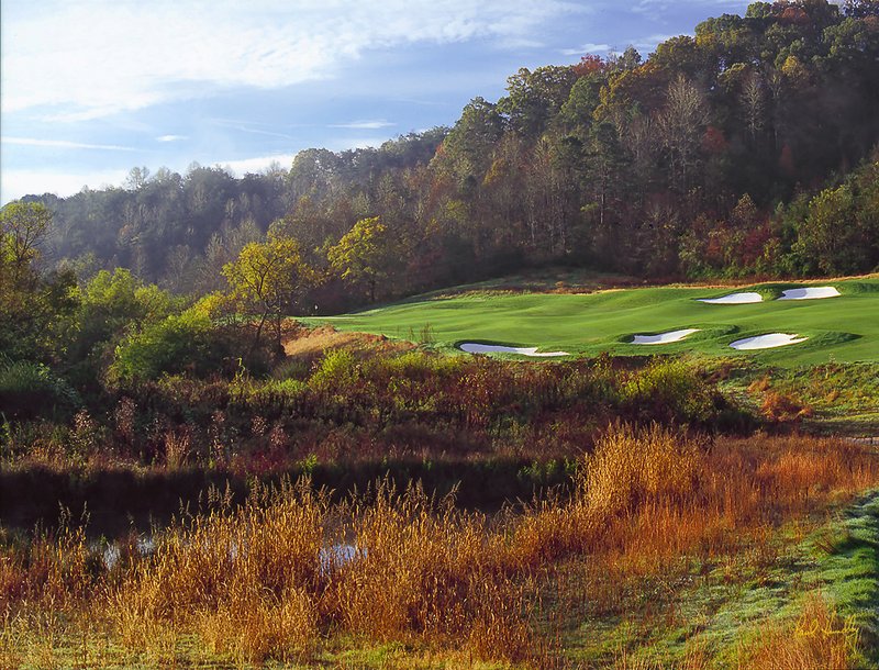 S116--0702  FPO proof scan.jpg :: Sequoyah National Golf Club, Cherokee, North Carolina, seventh hole