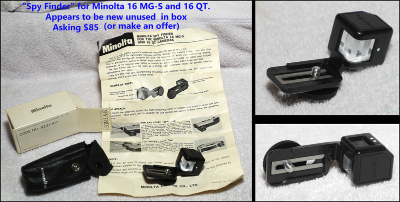 Spy finder for the Minolta 16 MS-G and 16 QT cameras with insrructions.jpg