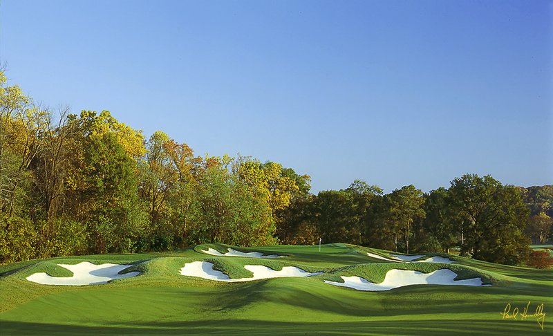 W112--0101  FPO AR .605.jpg :: First hole @ Willow Oaks CC; Richmond, Virginia