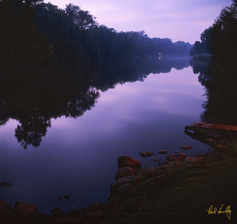 WI--Grafton 008  800px.jpg :: Milwaukee River at Sunset; Grafton, Wisconsin