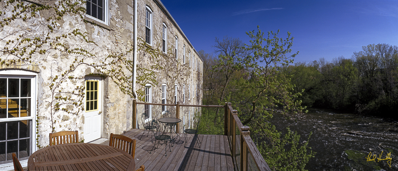 WI--Grafton Mill 004  800px.jpg :: Second Floor Deck at The Grafton Mill; Grafton, Wisconsin
