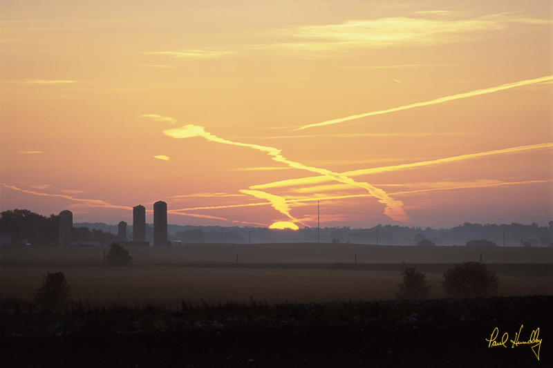 WI--Kenosha cty 001  800px.jpg :: Sunrise Over Kenosha County Farm; Kenosha, Wisconsin