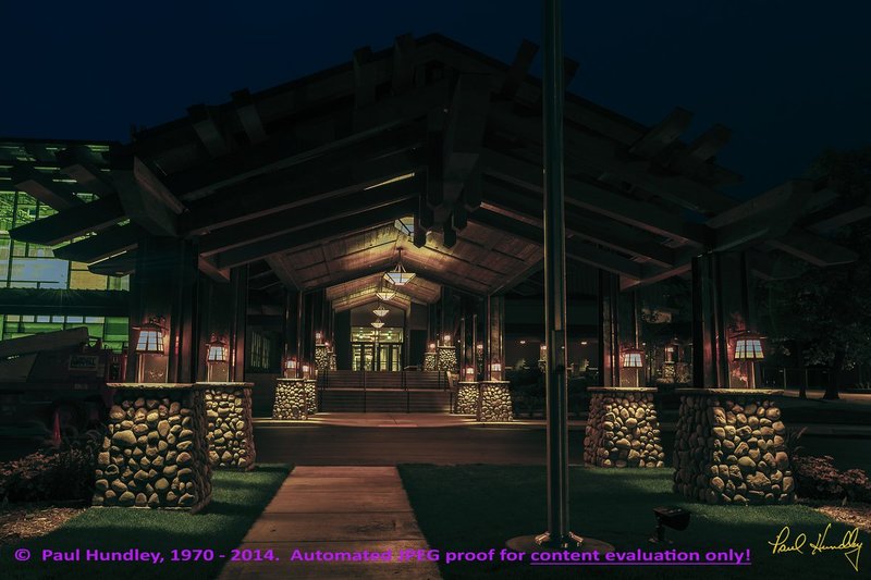 Approval proof  S108a--Clubhouse 004-1  RAW  12x18  aRGB-16 5DM2_1.jpg :: The renovated Clubhouse at Senrtyworld CG, a daily fee golf course designed by Robert Trebt Jones, Jr. The course and clubhouse reopened in 2015 after being closed for two years for a complerte renovation led by Bruce Charlton and Jay Blasi (golf courset architects) and John Sather of Swaback Partners (clubhouse architect).  Sentryworld is located in Stevens Point, Wisconsin and owned by Sentry Insurance Company. Photograph by Paul Hundley in September, 2014.