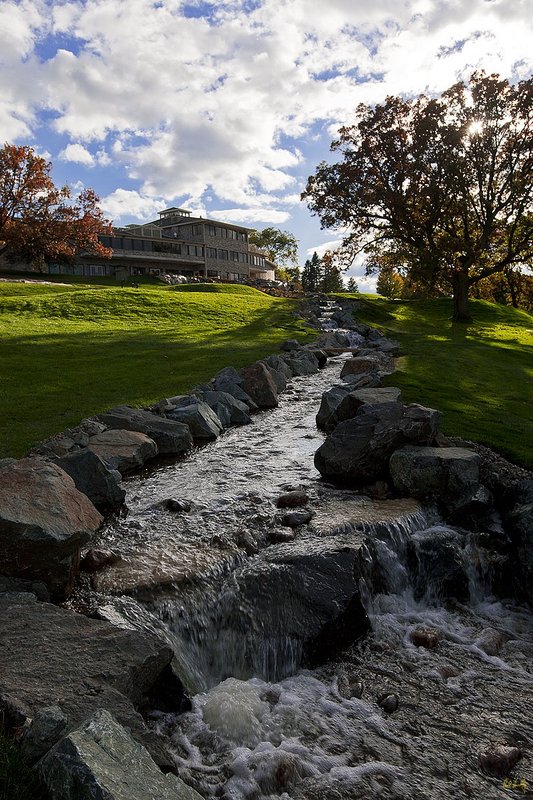 Automated  m108--waterfall 106-02  raw 12x18  argb-16 5dm21.jpg :: The new waterfall feature behind the clubhouse at \