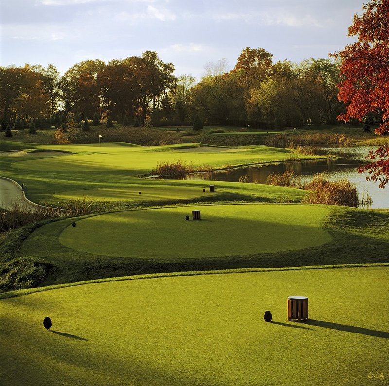 B104--0401  GEM.jpg :: Fourth hole @ Bristlecone Pines GC;  Hartland, Wisconsin
