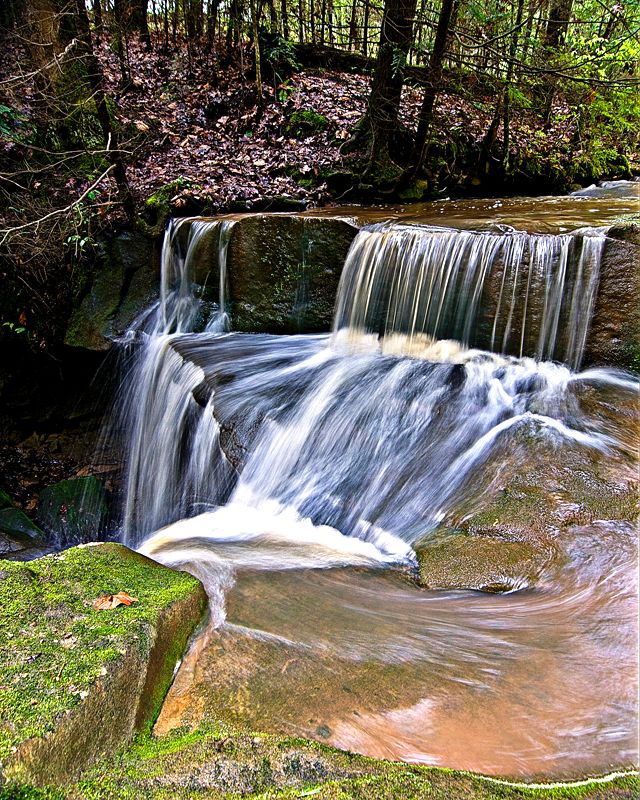 bd state nat pre-1.jpg :: This is a set for waterfalls at the Board State Nature Preserve in Southern Ohio