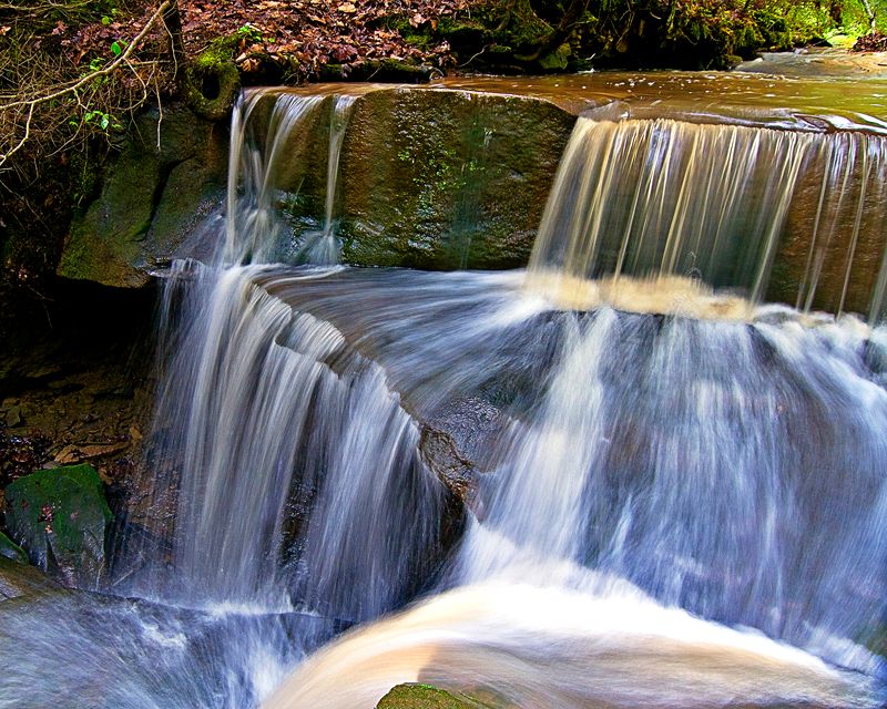 bd state nature pre-2.jpg :: This is a set of waterfalls at the Boord State nature Preserve in Southern Ohio