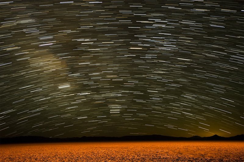 GBL-AW-6.jpg :: Star streaks across a dark sky. Black Rock Desert. Nevada. USA.