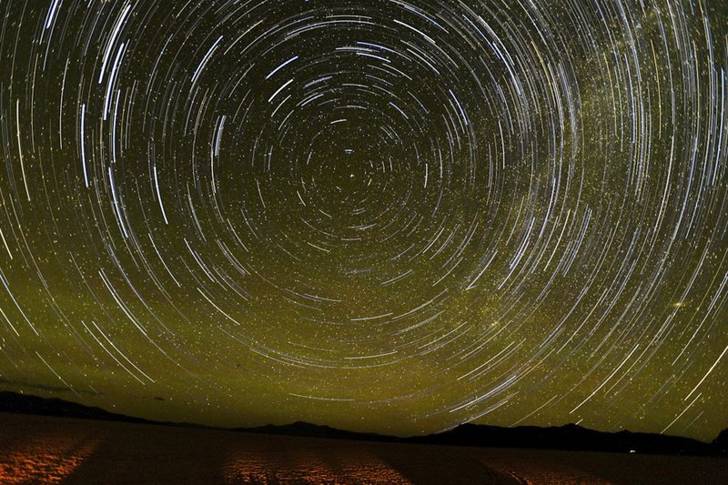GBL-AW-7.jpg :: Star streaks across a dark sky. Black Rock Desert. Nevada. USA.