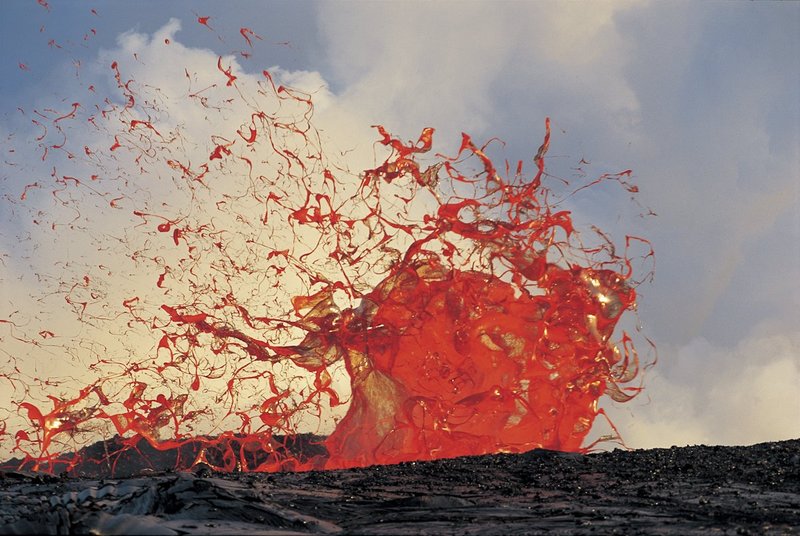 GBL-VLF-31.jpg :: exploding bubble of lava. Kilauea Volcano, Hawaii
