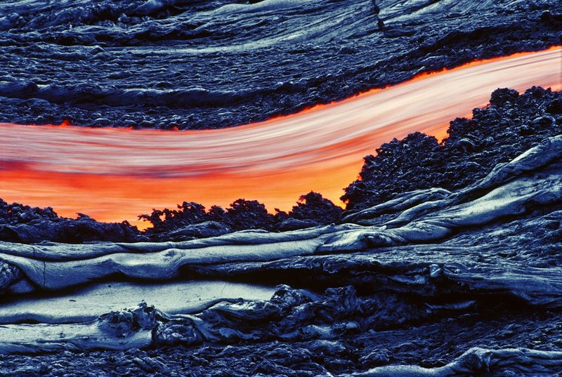 GBL-VLF-35.jpg :: Hot Lava From Kilauea Volcano in Hawaii Volcanoes National Park. Big Island of Hawaii. USA.