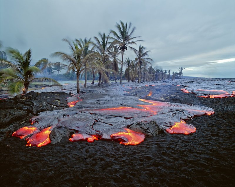 GBL-VLF-37.jpg :: Hot Lava From Kilauea Volcano in Hawaii Volcanoes National Park. Big Island of Hawaii. USA.