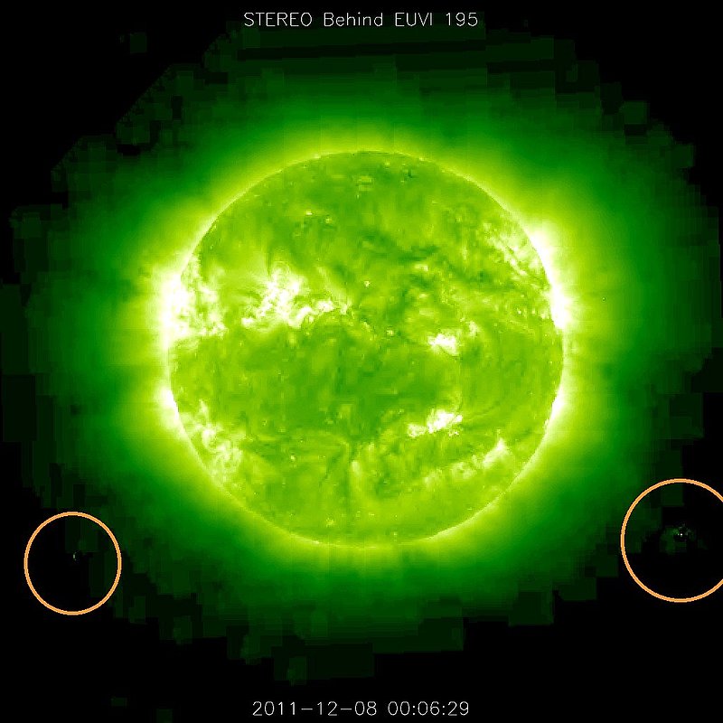 12-8-11    00.06 ZULU    LOW DEFINITION IMAGE OF SUN AND UFO--KEN PFEIFER.jpg :: XX