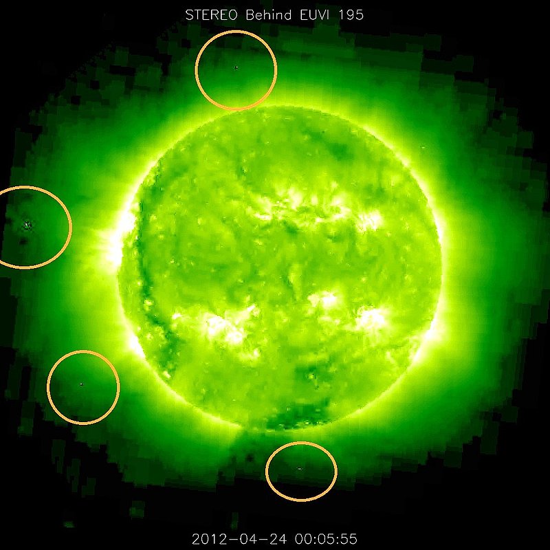 4-24-12    00.05 ZULU   LOW DEFINITION IMAGE OF SUN AND UFO--KEN PFEIFER.jpg :: 6