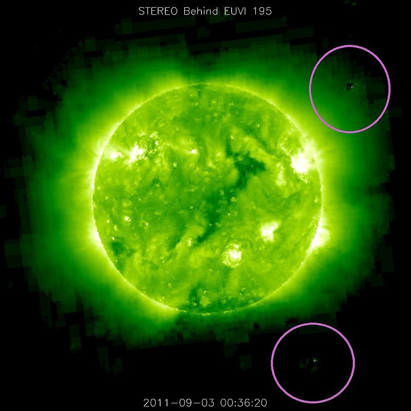 9-3-11    00.36 ZULU    LOW DEFINITION IMAGE OF SUN AND UFO BY NASA--KEN PFEIFER.jpg :: ZZ