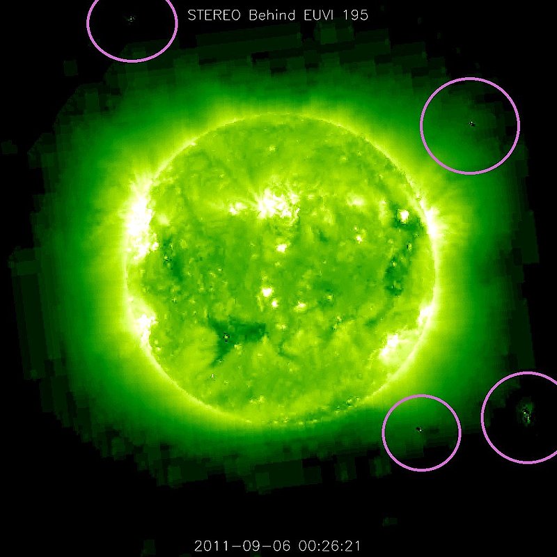 9-6-11    00.26 ZULU    LOW DEFINITION IMAGE OF SUN AND UFO BY NASA--KEN PFEIFER.jpg :: ZZ