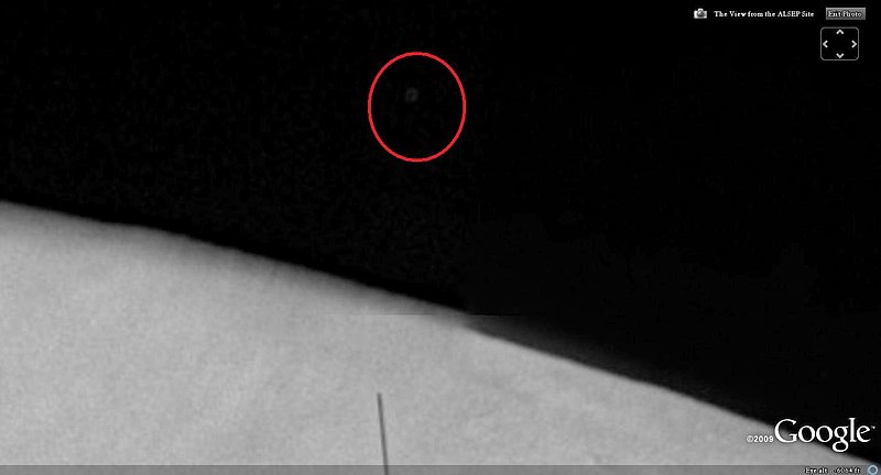 APOLLO 17--VIEW FROM THE ALSEP SITE--UFOS IN BACKGROUND SKY--KEN PFEIFER.jpg :: APOLLO 17 VIEW FROM ALSEP SITE--POOR PHOTO EDITING BUT OBJECT ON HORIZON--KEN PFEIFER--COPYRIGHT GOOGLE