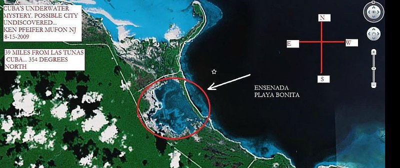 CUBA--DISCOVERY OF UNDERWATER CITY--KEN PFEIFER 8-15-09 DISCOVERY--GOOGLE EARTH.jpg :: 4