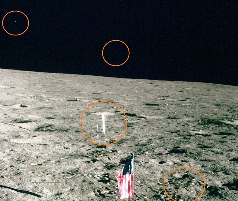 MOON--STRANGE BLUE ORBS AND SOMETHING ON THE GROUND--KEN PFEIFER--AS12-46-6866HR.jpg :: 311