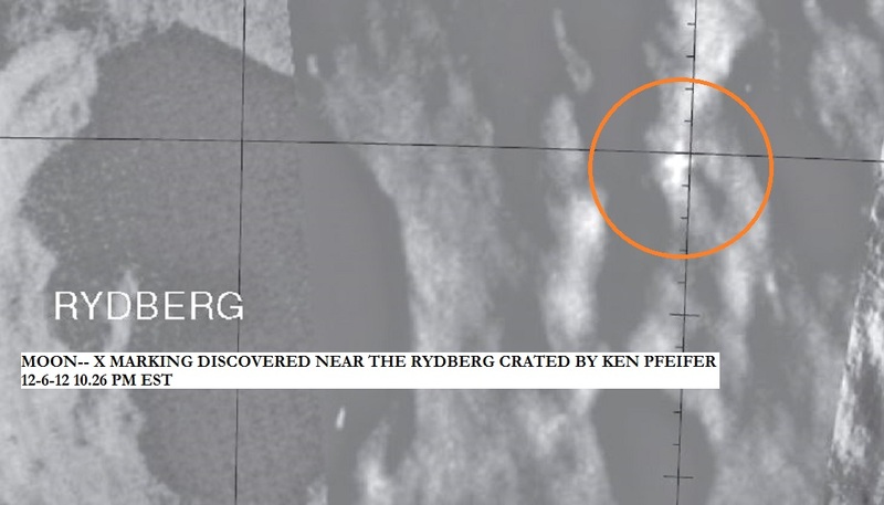 MOON--X MARKING DISCOVERED NEAR THE RYDBERG CRATER BY KEN PFEIFER 12-6 ...