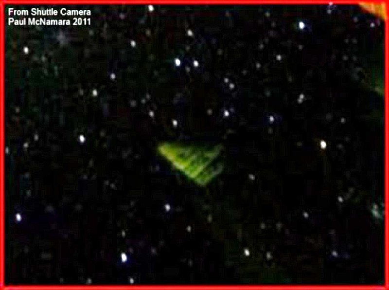 SHUTTLE PHOTO OF UFO IN SPACE--PAUL McNAMARA RESEARCHER.jpg :: XX