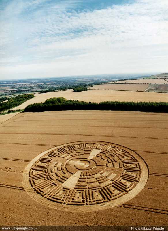 STRANGE CROP CIRCLE--NO ONE COULD MAKE THIS WITHOUT EVERYONE KNOWING..jpg :: T