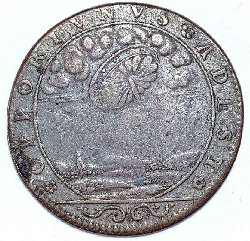 STRANGE--1680 COIN SHOWING A UFO--SOME SAY ITS THE IMAGE OF EZEKIALS WHEEL....jpg :: 311